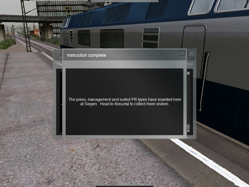 RailWorks (Windows) screenshot: A typical scenario