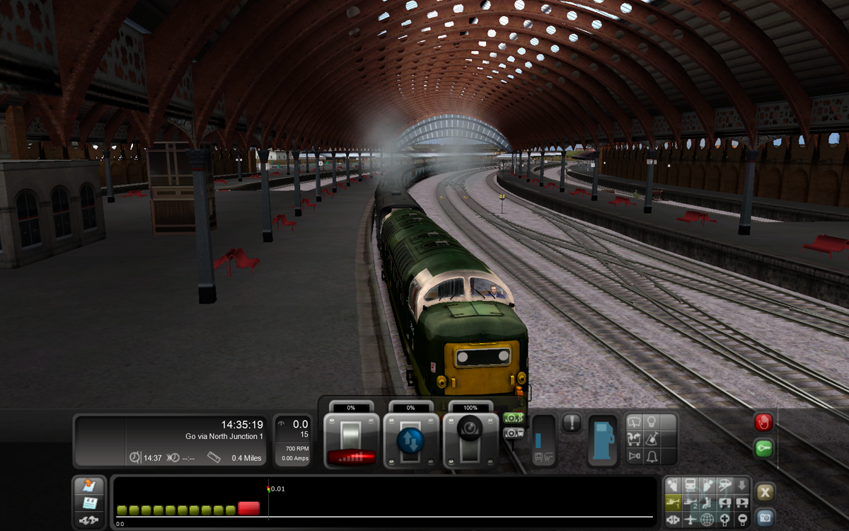RailWorks 2: Train Simulator (Windows) screenshot: UK Class 55 at York station