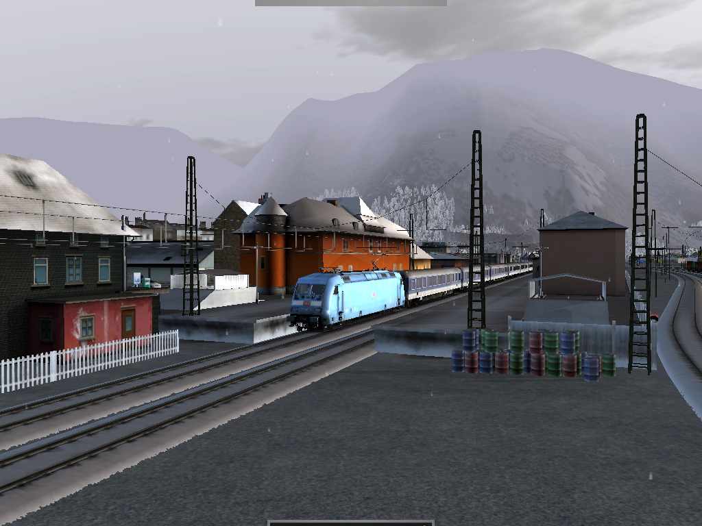 RailWorks (Windows) screenshot: A DB Class 101 electric train