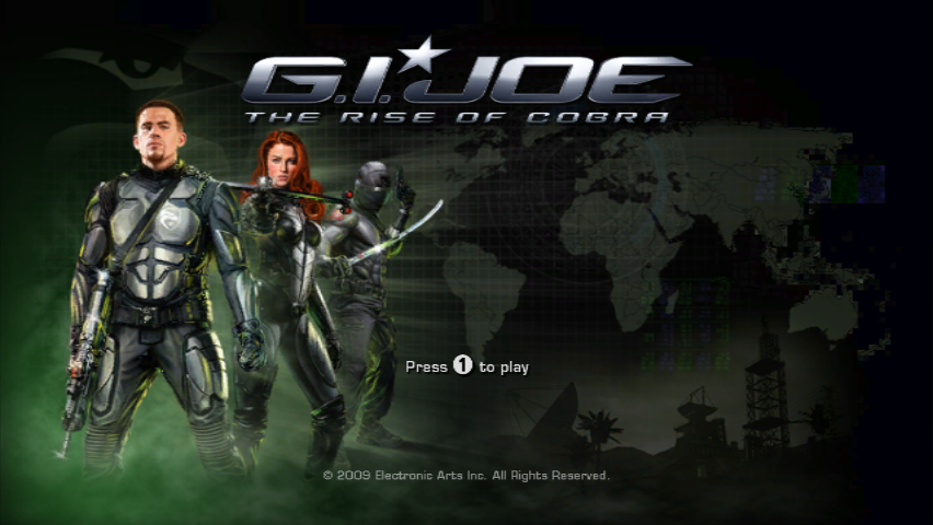 G.I. Joe: The Rise of Cobra (Wii) screenshot: Title Screen