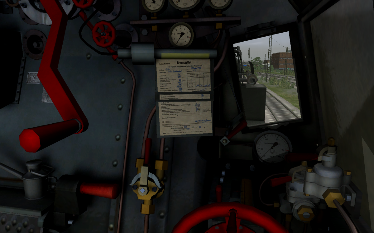 RailWorks 2: Train Simulator (Windows) screenshot: Inside the DB Baureihe BR 52