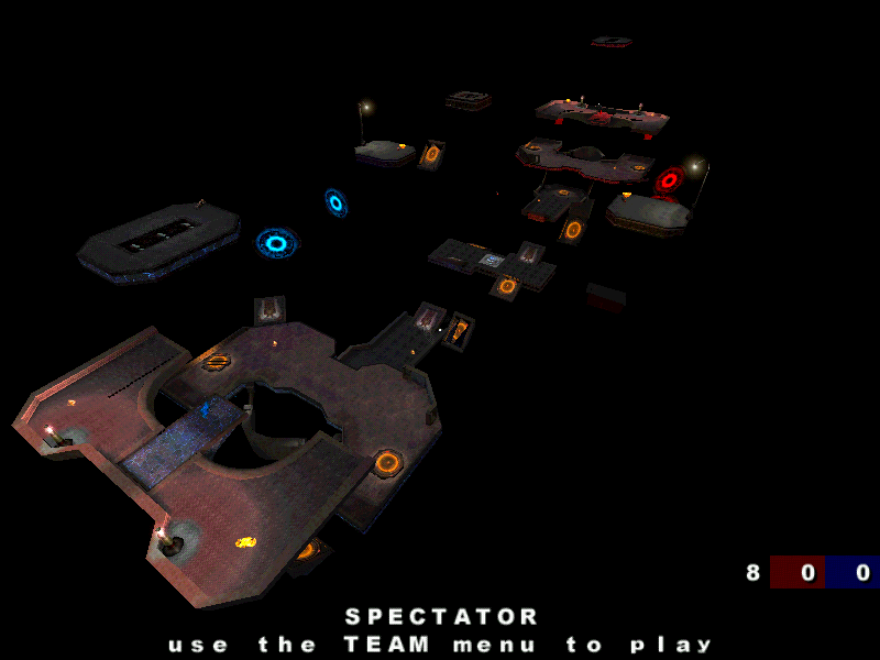 Quake III: Arena (Windows) screenshot: A CTF-map..