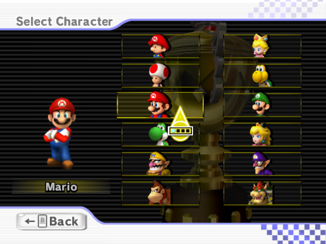 Mario Kart Wii (Wii) screenshot: Select Character