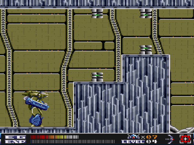 Aquales (Sharp X68000) screenshot: These guys shoot electric current if I just try to walk through them