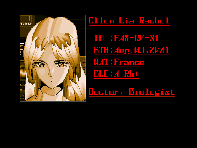 Aquales (Sharp X68000) screenshot: So, is she Leah or Rachel? Jacob might get confused :)