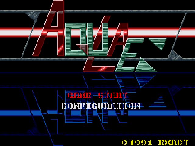 Aquales (Sharp X68000) screenshot: Title screen