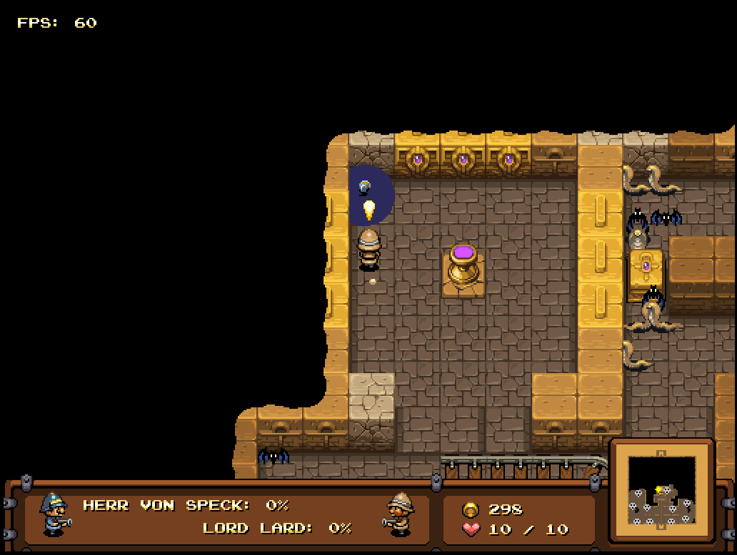 The Humble Bundle Mojam (Windows) screenshot: Catacomb Snatch: At this location you can gather resources.