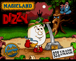 Magicland Dizzy (Amiga) screenshot: Title screen.