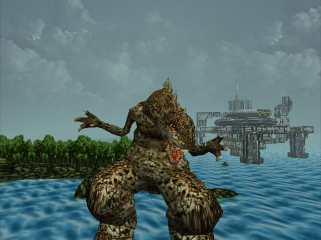 Charge 'n Blast (Dreamcast) screenshot: Monster Shown in the Intro