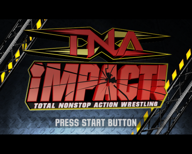 TNA iMPACT! (PlayStation 2) screenshot: Title screen.