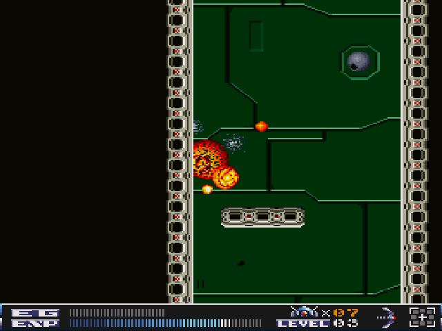 Aquales (Sharp X68000) screenshot: I am on fire!..