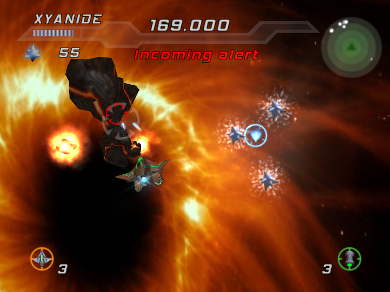 Xyanide: Resurrection (Windows) screenshot: Watch out for meteroids