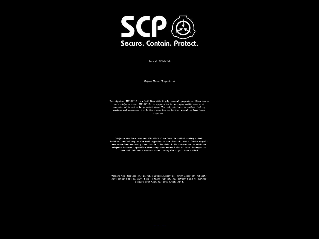 SCP-087 - SCP Foundation