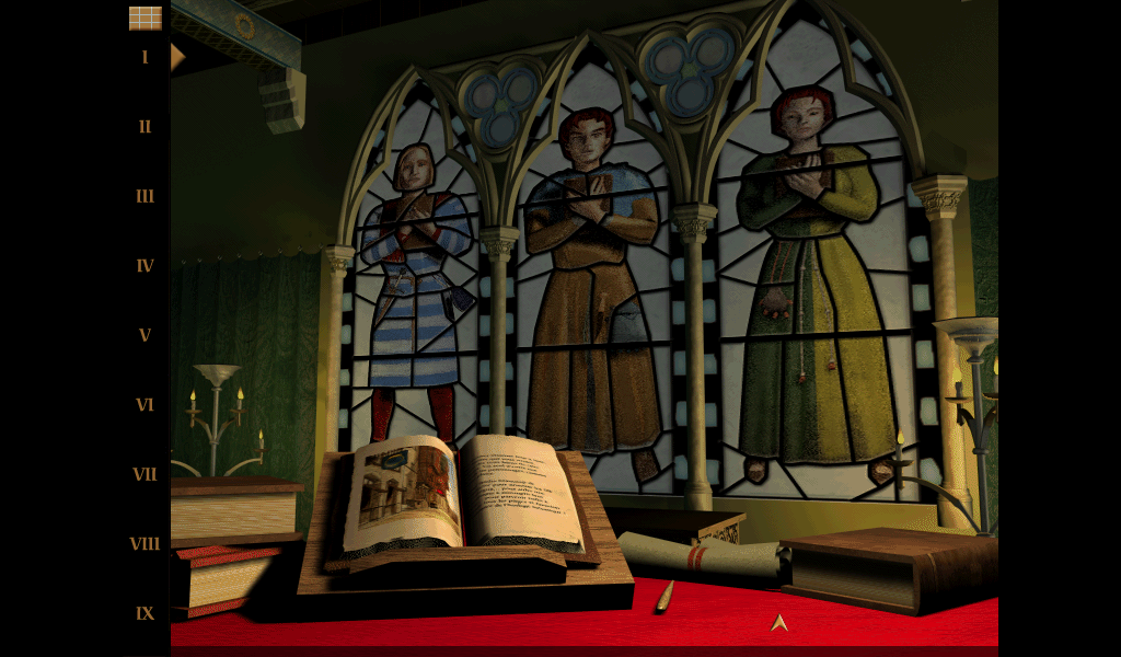 Paris 1313: The Mystery of Notre-Dame Cathedral (Windows) screenshot: Each chapter requires two heroes to pass their trials
