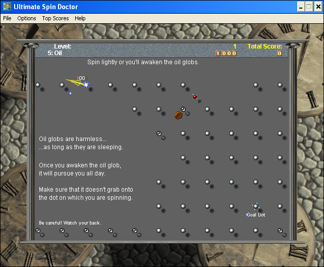 ClockWerx (Windows) screenshot: [Ultimate Spin Doctor] Level 6 Oil