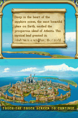 Call of Atlantis (Nintendo DS) screenshot: Story