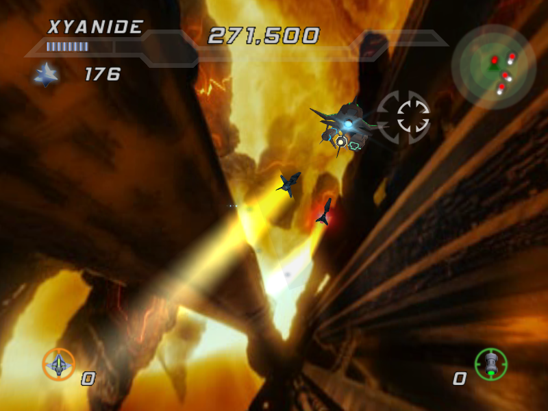 Xyanide: Resurrection (Windows) screenshot: Attacked by rockets