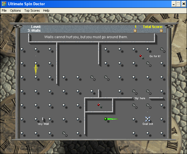 ClockWerx (Windows) screenshot: [Ultimate Spin Doctor] Level 3 Walls