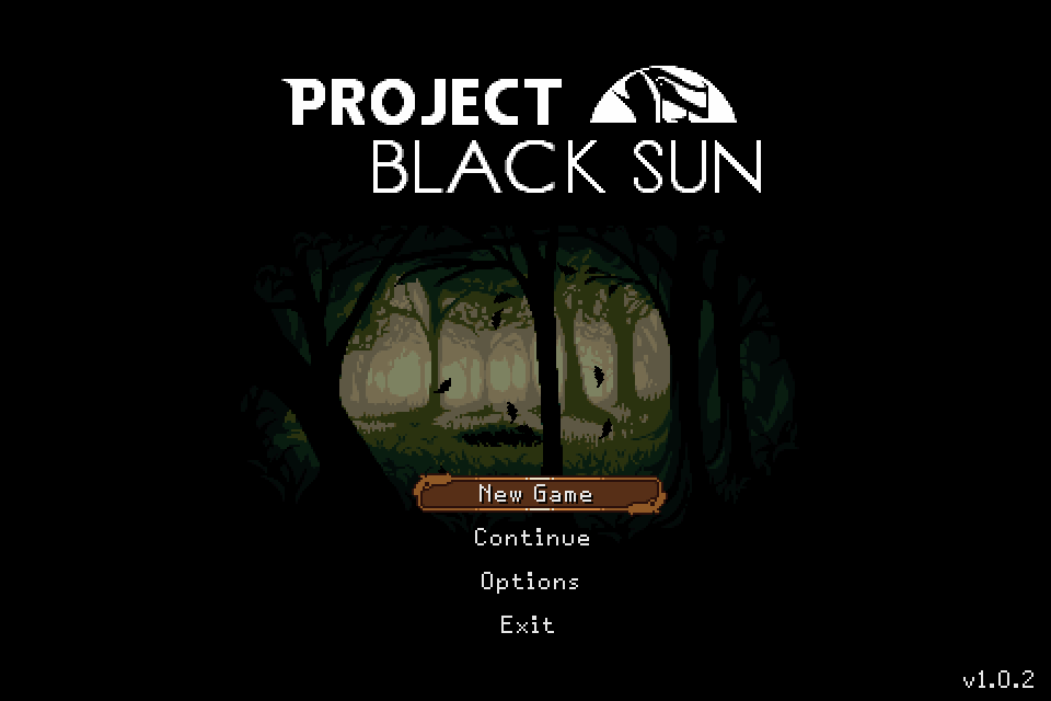 Project Black Sun (Windows) screenshot: Title screen