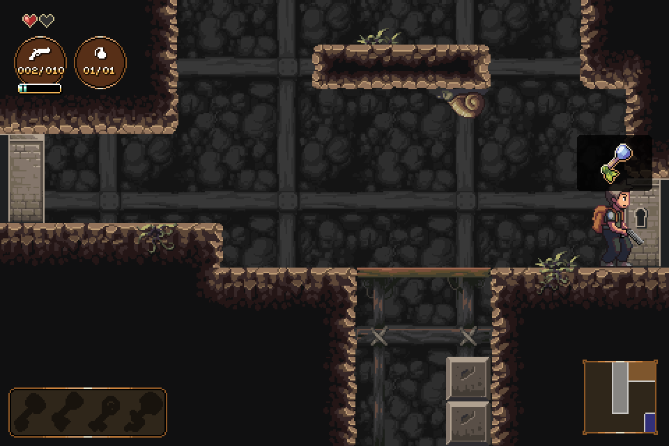 Project Black Sun (Windows) screenshot: There are many locked doors - just need to find the key