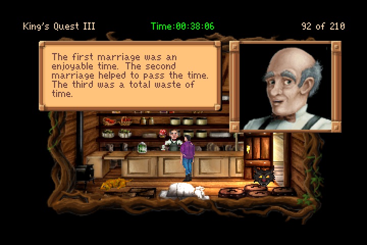 King's Quest III Redux: To Heir is Human (Windows) screenshot: Some marriages are better than others.