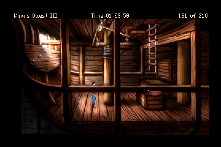King's Quest III Redux: To Heir is Human (Windows) screenshot: Boat