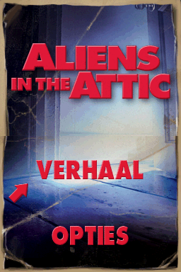 Aliens in the Attic (Nintendo DS) screenshot: Dutch title screen