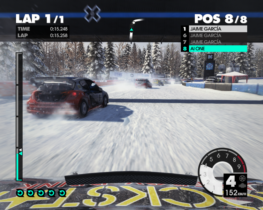 DiRT 3 (Windows) screenshot: A race in Norway