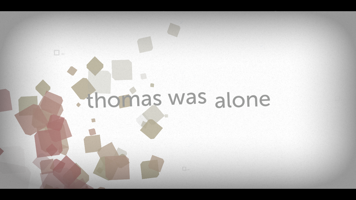 Thomas Was Alone (Windows) screenshot: Title screen