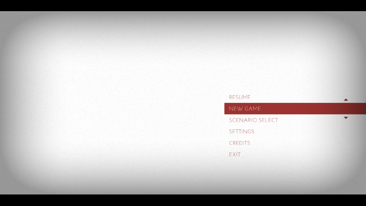 Thomas Was Alone (Windows) screenshot: Main menu