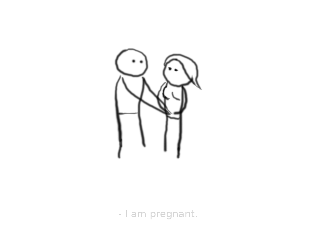 Lifetime (Windows) screenshot: Emily is pregnant.
