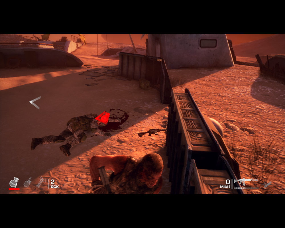 Spec Ops: The Line (Windows) screenshot: Grenade! Gotta move outta here.