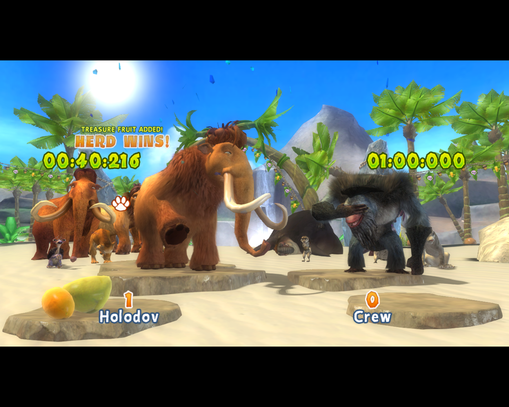 Ice Age: Continental Drift - Arctic Games (Windows) screenshot: Herd wins the round