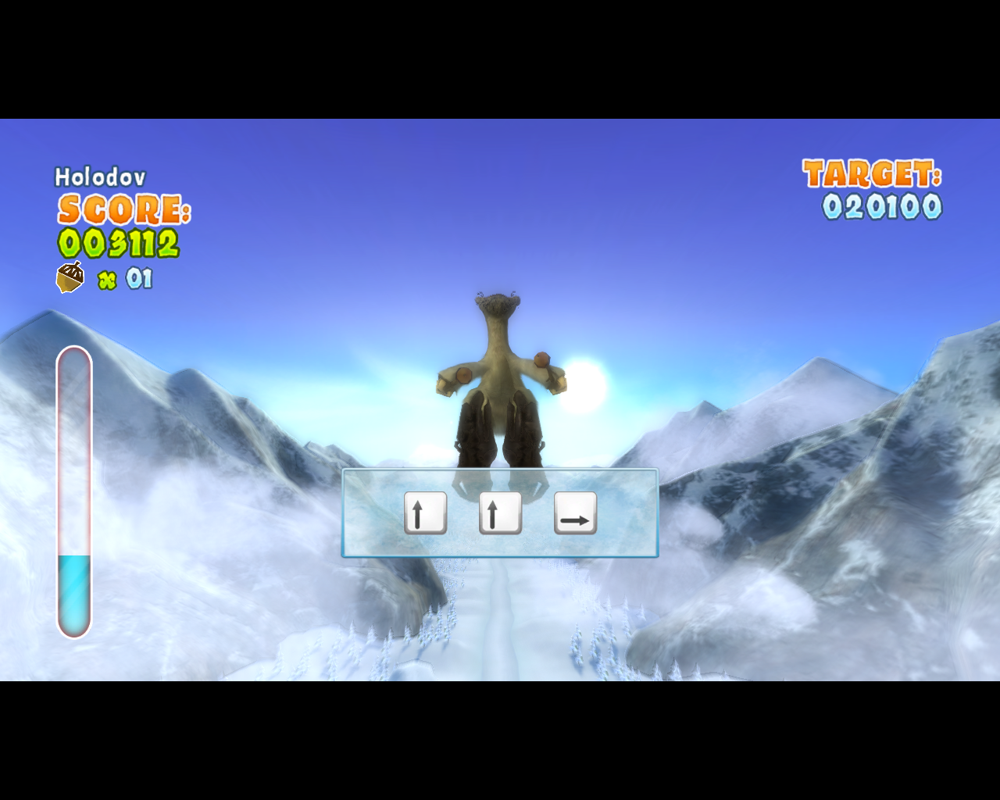 Ice Age: Continental Drift - Arctic Games (Windows) screenshot: You have to press the keys shown as quickly as possible