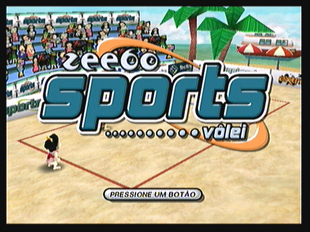 Boomerang Sports Vôlei (Zeebo) screenshot: Title screen.