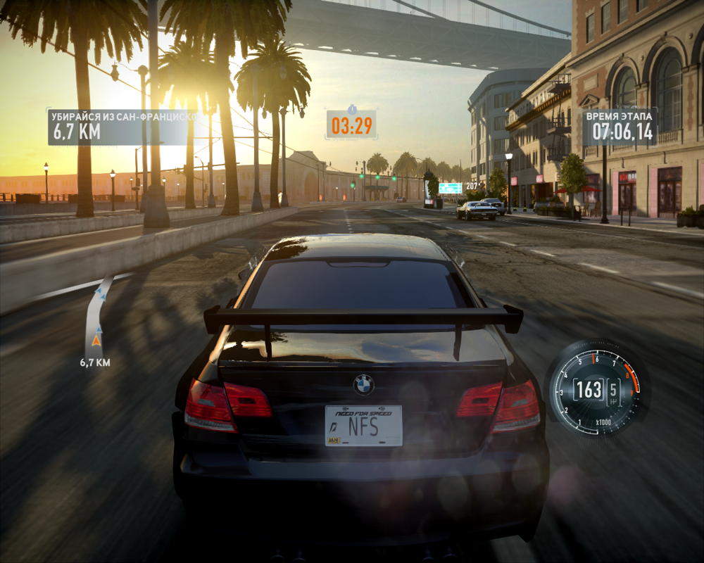 Need for Speed: The Run (Windows) screenshot: The Run starts in a sunny L.A. location