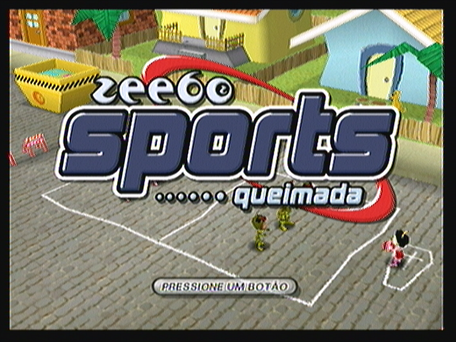 Boomerang Sports Queimada (Zeebo) screenshot: Title screen.