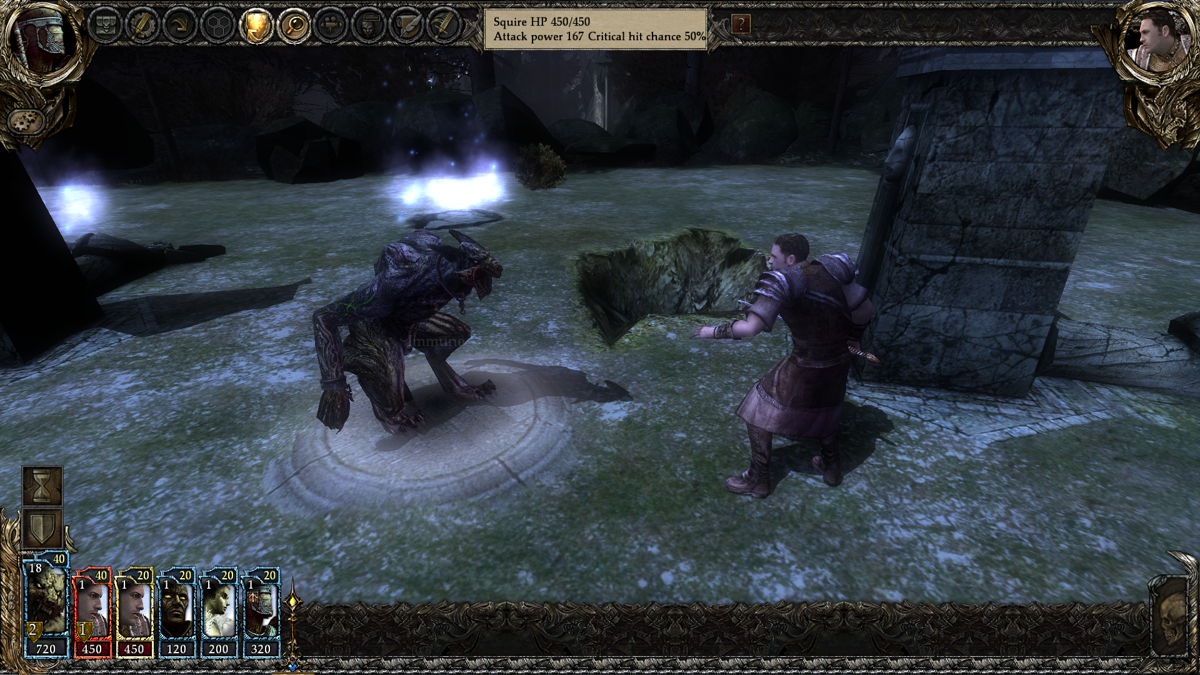 Disciples III: Resurrection (Windows) screenshot: Combat up close