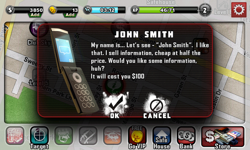 Contract Killer (Android) screenshot: Buying information