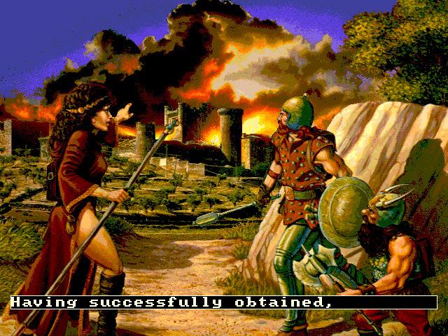 Dragons of Flame (FM Towns) screenshot: Intro
