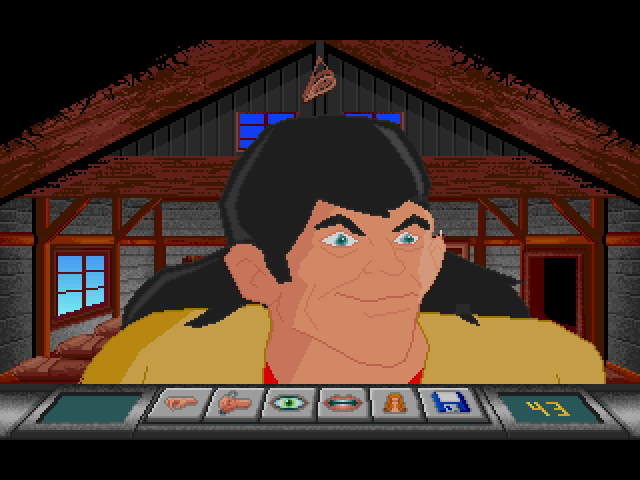 Eternam (FM Towns) screenshot: Characters have expressive faces
