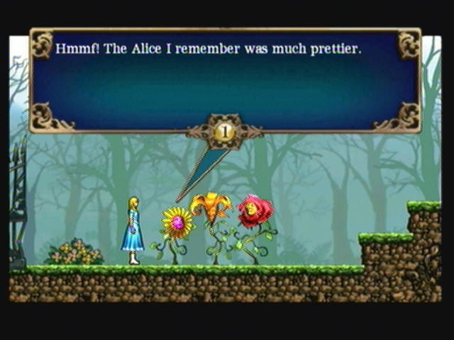 Alice in Wonderland: An Adventure Beyond the Mirror (Zeebo) screenshot: Alice arrives to Wonderland.