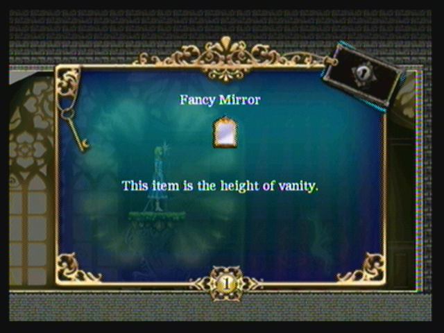 Alice in Wonderland: An Adventure Beyond the Mirror (Zeebo) screenshot: The first unlockable item found in game.