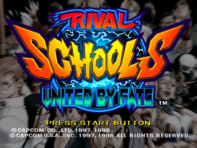 Rival Schools (PlayStation) screenshot: Title screen