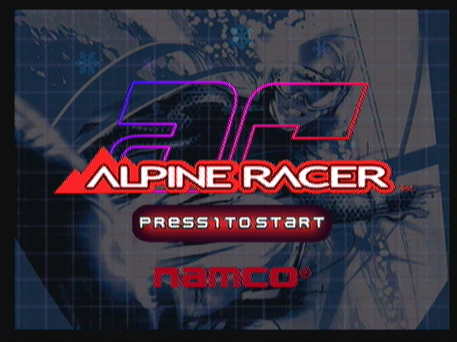 Alpine Racer (Zeebo) screenshot: Title screen.