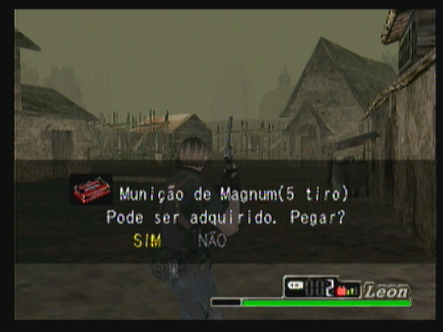Resident Evil 4: Mobile Edition (Zeebo) screenshot: Picking up an item.