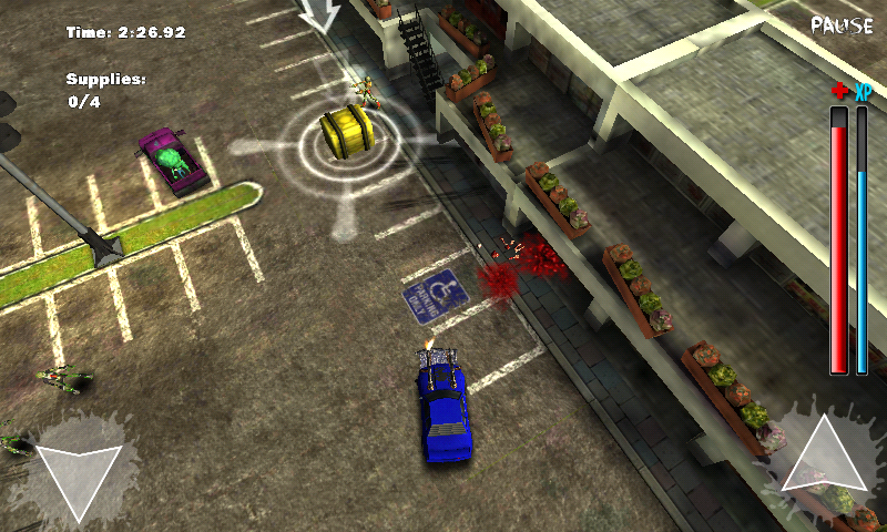 Gears & Guts (Android) screenshot: A delivery mission