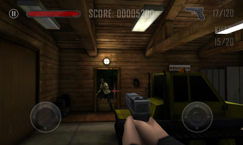The Dead: Chapter One (Android) screenshot: Zombie coming through the door