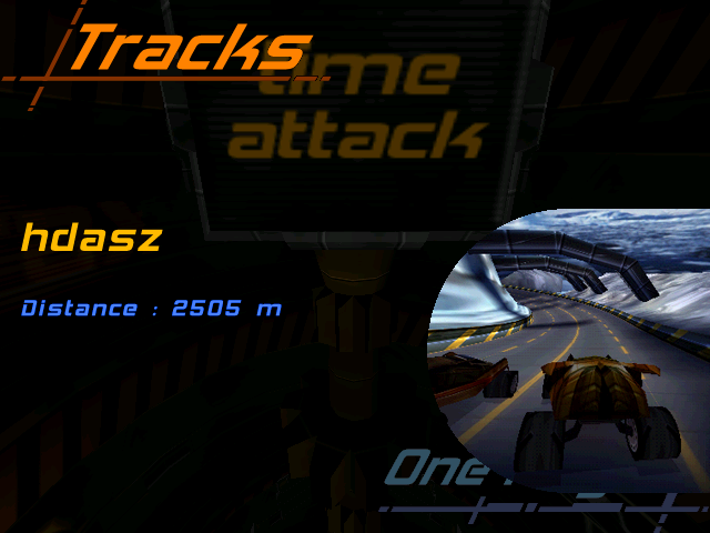 Mad Trax (Windows) screenshot: Track Select