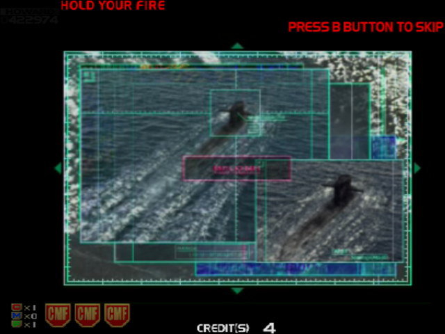 Confidential Mission (Dreamcast) screenshot: Setting up for the final shot of the game